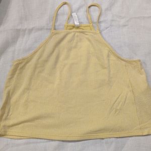 Yellow Halter Neck Top