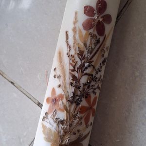 Pressed Dry Flower Candle