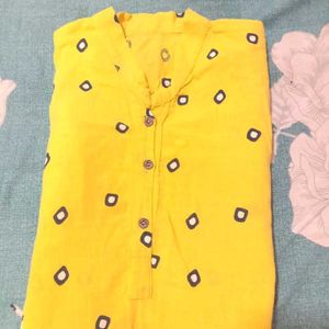 Bandhani Straight Kurti