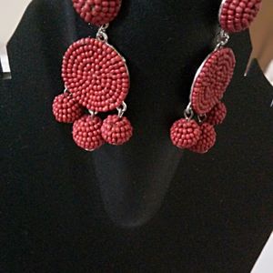 Rounded Beaded Earring