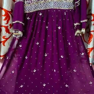 New Bridal Dress Full Heavy Work Naira Cut Kurti