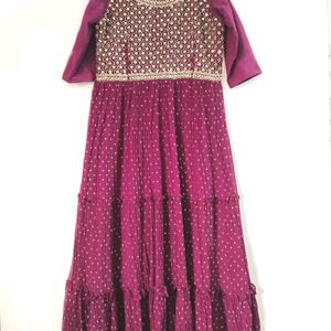 Purple Kurti With Duppata ( Women)