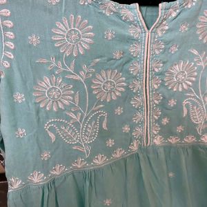 sky blue kurta