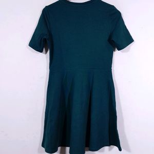 H&M Dark Green Mini Dress(women's)