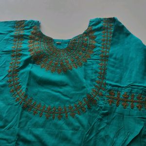 Blue Flared Kurti.