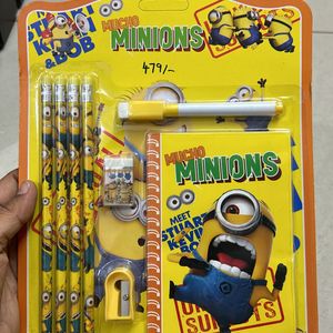 NEW MINIONS KIDS STATIONERY SET