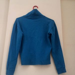 Blue High Neck Tishirt