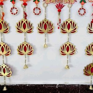 Diwali Offer💥Lotus Jhumki Bandanwar Door Hanging