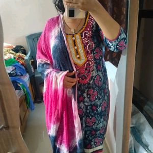 Havey Patiyala Dress With Full Work Dupatta