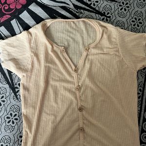 Beige Light  Top Perfect For Summers