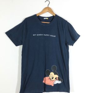 Navy Blue Printed T-Shirt(Women’s)