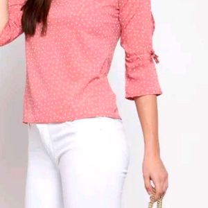 Style Quotient Myntra Pink Printed Top