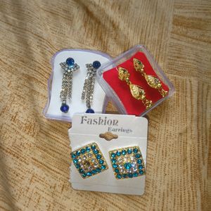 Combos Of 3 pcs Designer earrings....