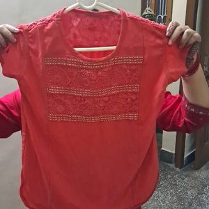 Red Colour Top