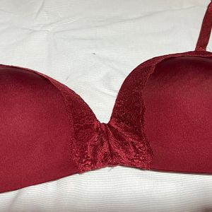 Fig Lace Bra With Net