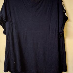 Western Navy Blue Top