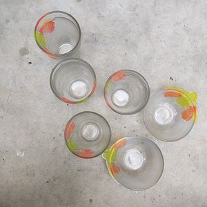 GLASS AND BOWLS SET Of 6 ( 4 Glasses 2 Bowl