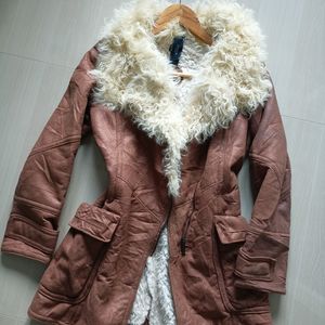 Women Suede Fur Jacket