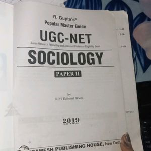 Sociology UGC NET Book