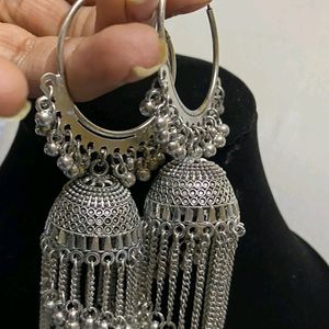 Silver Heavy Jumka Jewllery