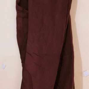 Off White &Brown Colour Dress With Pant & Dupatta