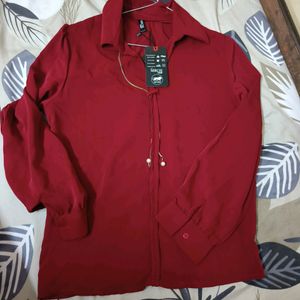 NEW WITH TAG, Cherry Red Shirt