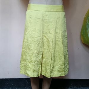 Yellow  Waist Skirt