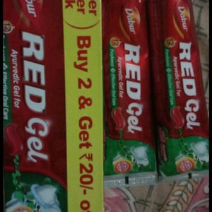 (Pack of 2) Dabur Red Gel Ayurvedic Toothpaste