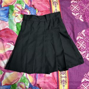 Pleated Mini/Tennis Skirt (Black)