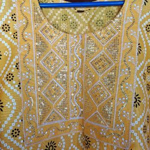 New Yellow Colour Kurta