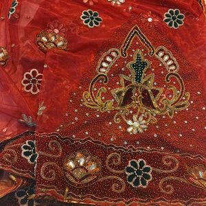 Red Bridal Lehenga In Good Condition