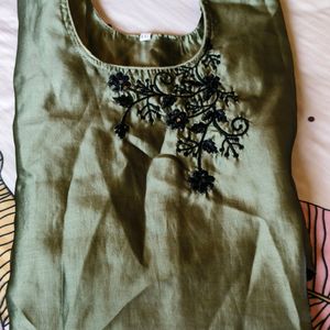 Women's Olive Green Kurtis