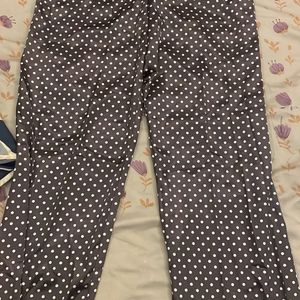 Polka Dot Satin Nightsuit Set