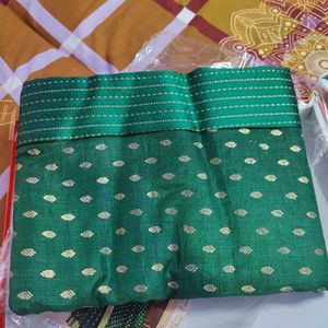 Green And Pink Saree