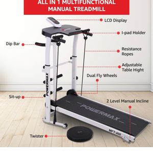 PowerMax Fitness Non-ElectricManual Treadmil