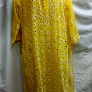 Mirror Wark Laknavi Kurti