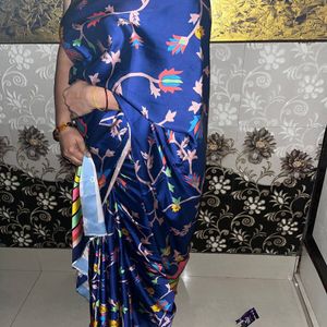 satin saree