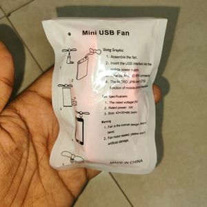 Mini Usb Fan Works With Phone Laptop And Any Conn