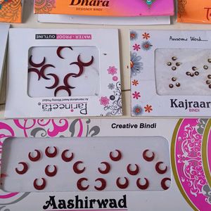 Combo Of 9 Bindi Packets