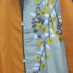 Khadi Silk Kurta Plazo Set