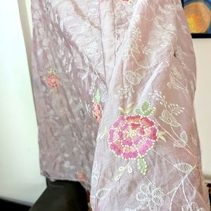 Long Skirt Fully Embroided Pink Color New