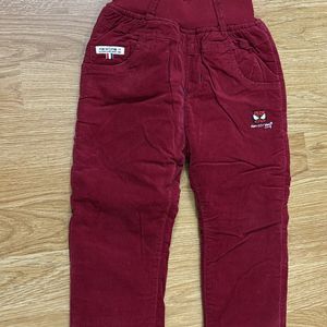 Warm Corduroy Pants For Kids