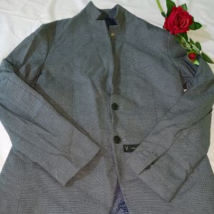 Van Heusen Grey Coat Blazer For Men