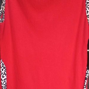 Red Top With Nyra Cut