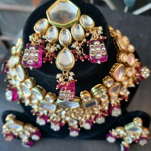 Most Elegant Kundan Purple Set