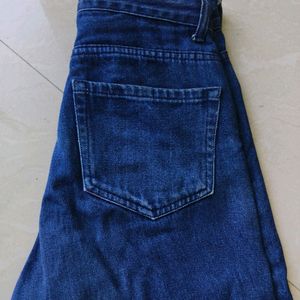 Zara Dark Blue Straight Fit Jeans