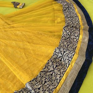 Yellow Anarkali Dress Ethnic