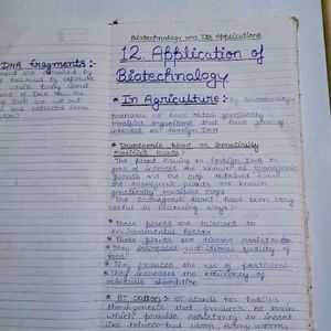 Biology & Physics Notes For Class 12th CBSE