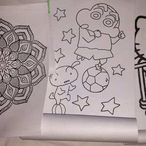 100 + Colouring Pages