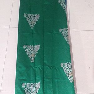 Green Blue Kathpadar Saree